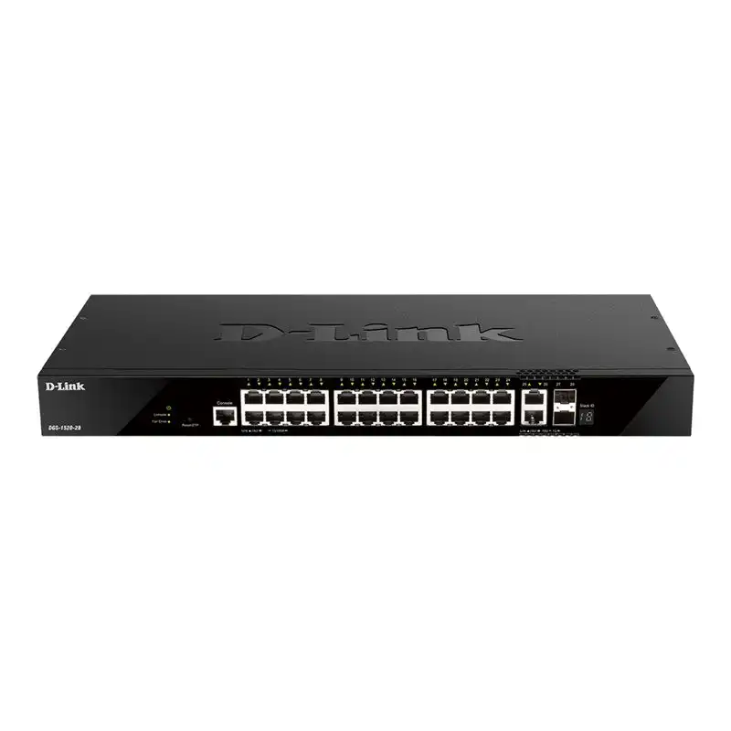 D-Link DGS 1520-28 - Commutateur - C3 - intelligent - 24 x 10 - 100 - 1000 + 2 x Gigabit SFP + 2 x 10 G... (DGS-1520-28)_1